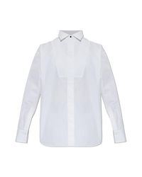 Givenchy White Shirt With A Stand-Up Collar