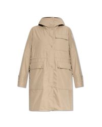 Moncler Natural Coat With Down Vest