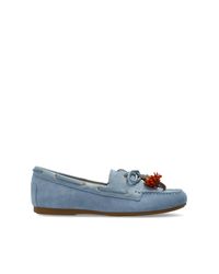 MICHAEL Michael Kors Blue Suede Loafers "Fallon"