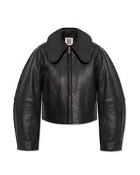 By Malene Birger Black Leather Jacket Rowani