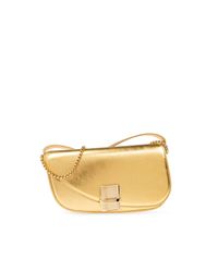 Ferragamo Metallic Shoulder Bag Fiamma Xs