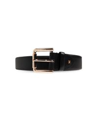 Max Mara Black "Esodo" Leather Belt