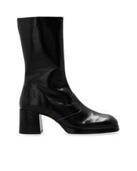 Miista Black Heeled Boots Cass