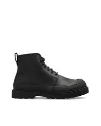 Birkenstock Black "Prescott Lace Up" Leather Shoes for men