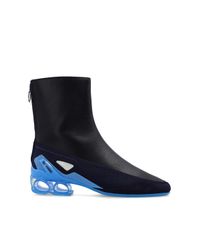 Raf Simons Black 'cycloid-4' Ankle Boots for men