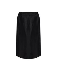 MM6 by Maison Margiela Black Skirt With Embroidered Logo