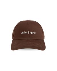 Palm Angels Brown Baseball Cap for men