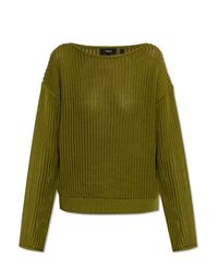 Theory Green Cotton Sweater