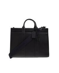 COACH Black Document Bag for men