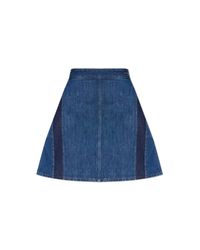 Givenchy Blue Denim Skirt