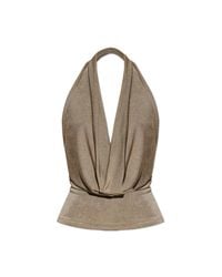 M I S B H V Natural Backless Top