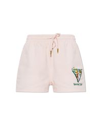 Casablanca Pink Shorts With Embroidered Logo