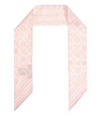 Tory Burch White Silk Scarf