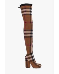 Burberry Brown 'anita' Heeled Over-the-knee Boots