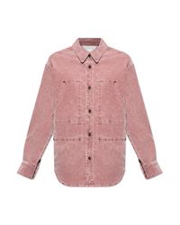 Isabel Marant Pink Corduroy Shirt "Oriana"