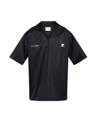 Courreges Black Polo With Logo for men