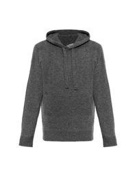 Laneus Gray Cashmere Hoodie for men