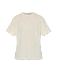 Studio Nicholson White T-Shirt 'Rond'