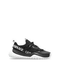 Versace Jeans Couture Black Sports Shoes With Printed Logo for men