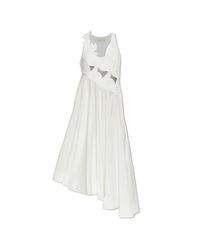 Zimmermann White Asymmetric Strappy Dress