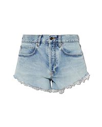 Balenciaga Blue Denim Shorts