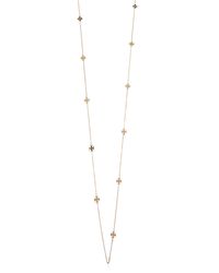 Tory Burch White Long Necklace With Logo