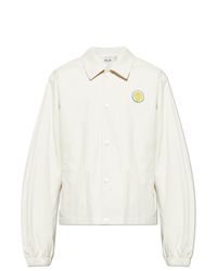 Bally White Jacket With Logo Patch for men