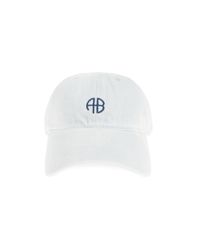 Anine Bing White "Jeremy" Baseball Cap