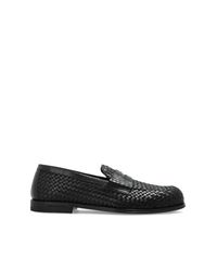 DSquared² Black Leather Shoes Type 'Loafers' for men