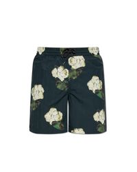 AllSaints Blue "Nouvelle" Swim Shorts for men