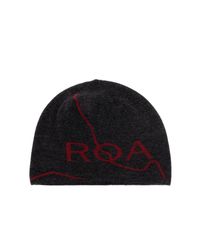 Roa Black Cap With Woolen Trim