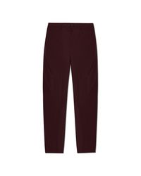 Emporio Armani Purple Loose-Fit Pleated Trousers for men