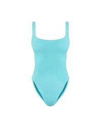 Hunza G Blue One-Piece Swimsuit 'Square'
