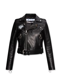 off white leather jacket virgil