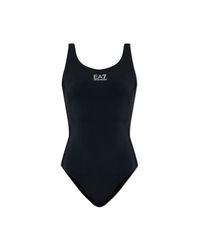 EA7 Blue One-Piece Swimsuit