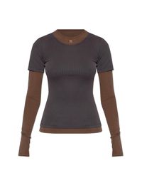 M I S B H V Black Double-Layered Top