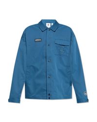 Adidas Originals Blue Jacket From The 'Spezial' Collection for men