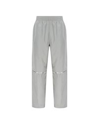 New Balance Gray Sweatpants With Logo for men