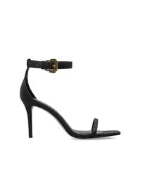 Versace Jeans Couture Black Heeled Sandals