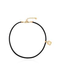 Fendi Metallic Leather Bracelet