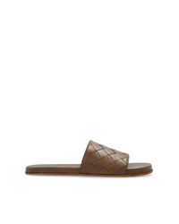 Bottega Veneta Brown Leather Slides for men