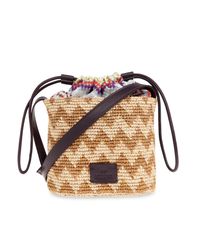Missoni Natural Shoulder Bag 'Small' With Logo