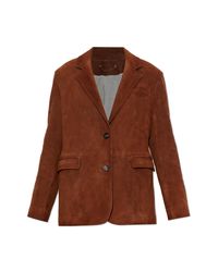 Golden Goose Deluxe Brand Brown Suede Jacket