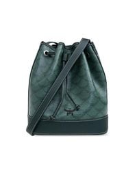 MCM Green Bucket Shoulder Bag