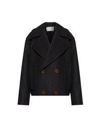 Lanvin Black Wool Coat for men