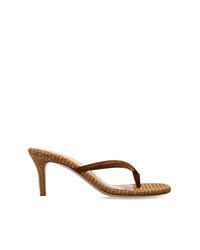 Gianvito Rossi Brown Heeled Mules "Calypso"