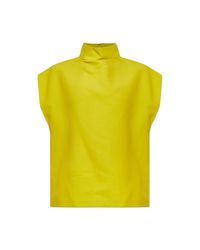 Alaïa Yellow Sleeveless Top