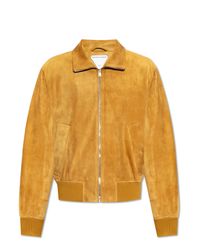 Bottega Veneta Yellow Suede Jacket for men