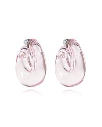 Alaïa Pink Earrings Made Of Hand-Blown Glass