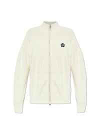 KENZO White Cardigan With Patch for men